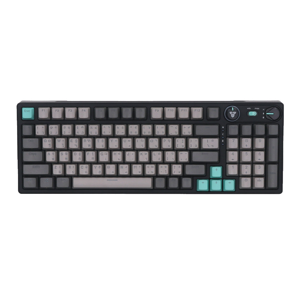 WIRELESS KEYBOARD (คีย์บอร์ดไร้สาย) FANTECH ATOM PRO96 MK914 BLUE SWITCH RGB EN/TH - MERCURY ##