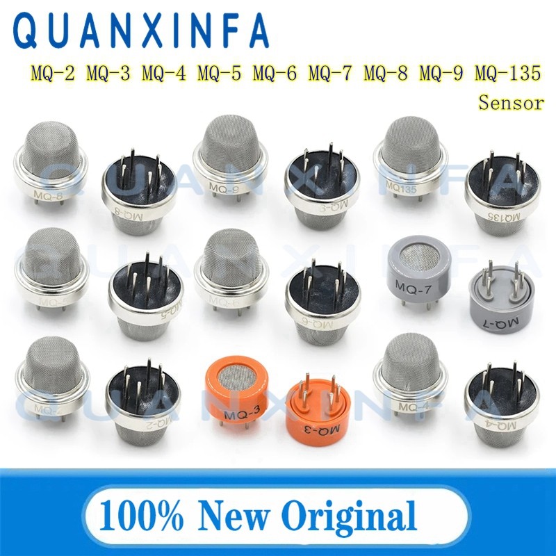 2PCS MQ-2 MQ-3 MQ-4 MQ-5 MQ-6 MQ-7 MQ-8 MQ-9 MQ-135 Sensor ตรวจจับควัน methane liquid gas Sensor โมด
