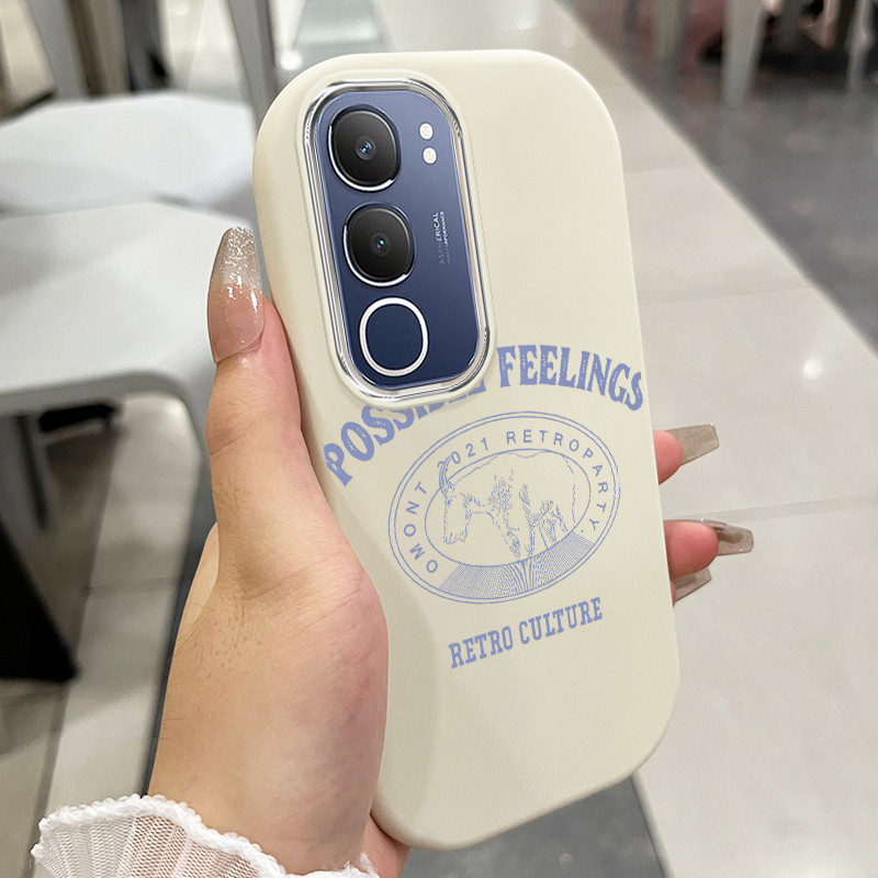 เคสสำหรับ VIVO Y19s Y29 5G เคสโทรศัพท์วัฒนธรรมเรโทรกันกระแทกกลมและอ้วน
