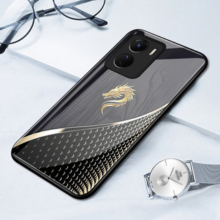 เคสสำหรับ VIVO Y16 Y35 5G Y56 5G เคสโทรศัพท์มังกรเปลือกแก้วกันกระแทก