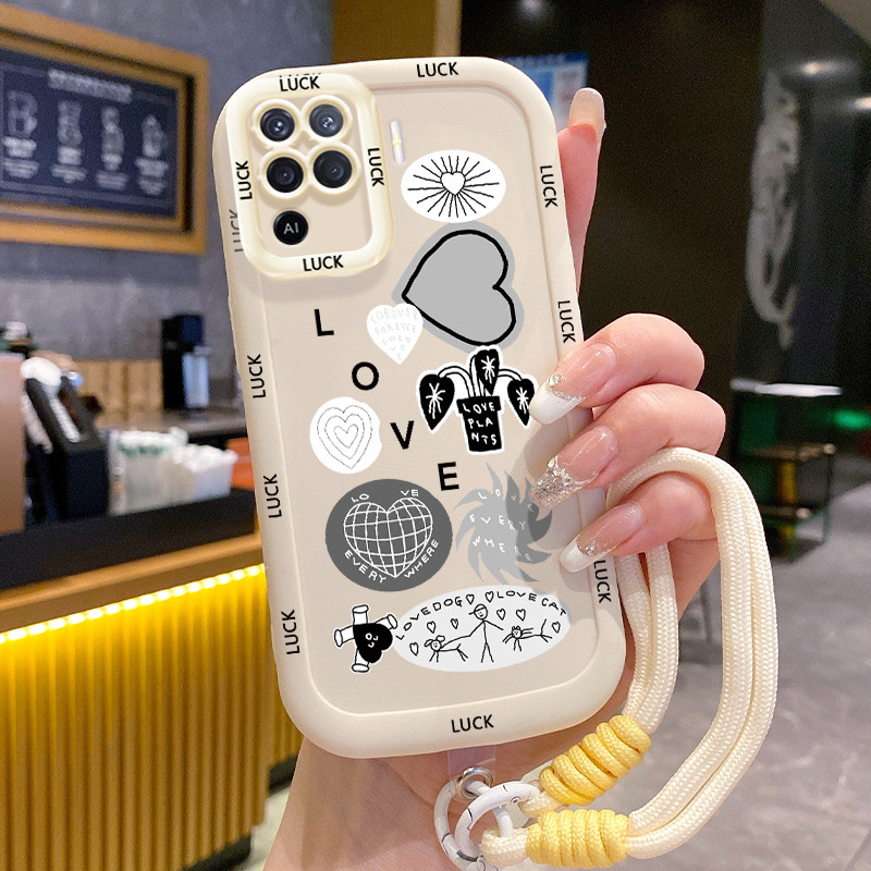 ปลอก Hp สําหรับ OPPO A94 Reno 5F Reno5 F Reno 5 Lite F19 Pro Case Casing HP Softcase silicone Kasing