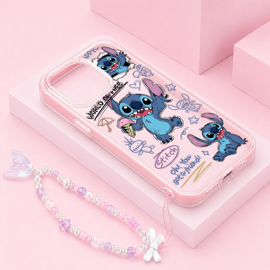 Stitch Cartoon [เคส Su Lu] เคส Realme Note 80 70 C85 Pro Note 60 60X C75X C75 C85 5G Ck0624 Clear กั