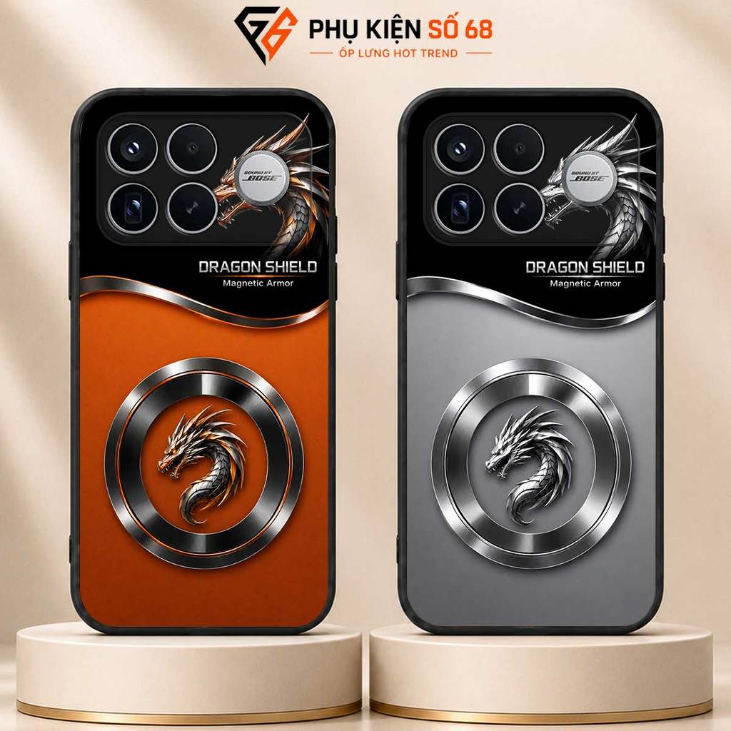 Redmi K70, K70E, K70 Pro, K70 Ultra, K80, K80 Pro, K90, K90 Pro Max Dragon Shield Magnetic Dragon Sh