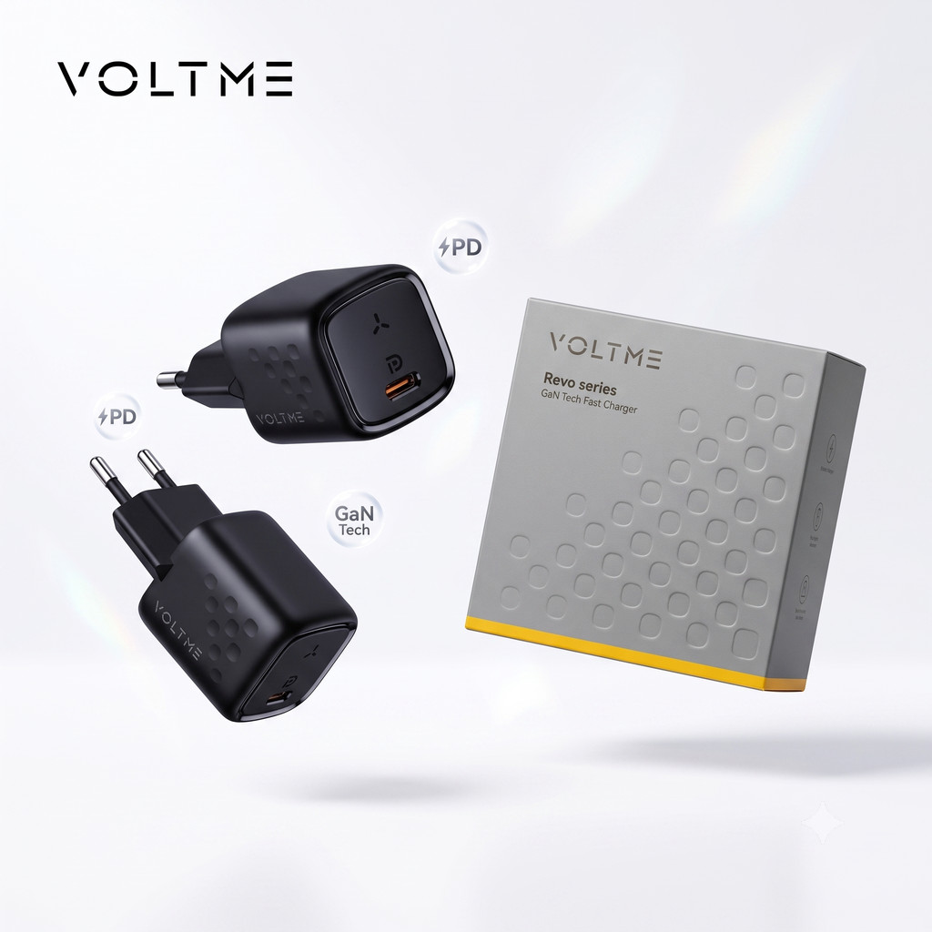 Combo ที่ชาร์จเร็ว 30W 2 อัน (ขากลม) VOLTME REVO 30 GAN CHARGER (30W) - V1186