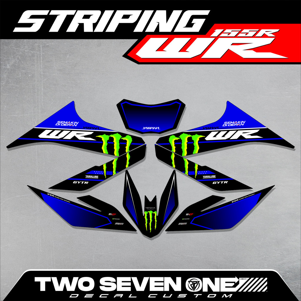 Yamaha WR 155 Striping - List of WR 155 - สติ๊กเกอร์ 36 ตัว