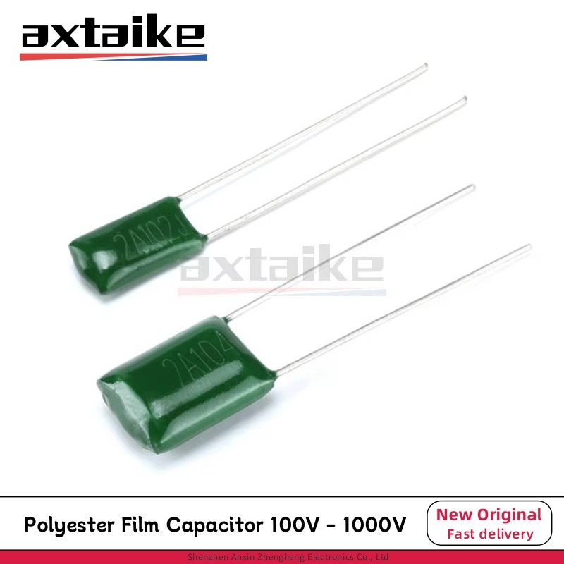 50PCS โพลีเอสเตอร์ฟิล์มตัวเก็บประจุ 100V 250V 400V 630V 1000V 2A 2E 2G 2J 3A 102J 103J 104J 154J 224