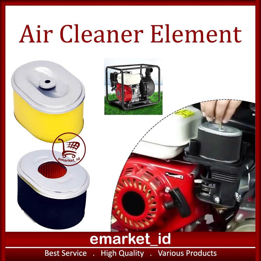 MESIN EM Element Air Cleaner GX390 GX270 AJ57 / Air Filter Element เครื่องยนต์เครื่องกําเนิดไฟฟ้า / 