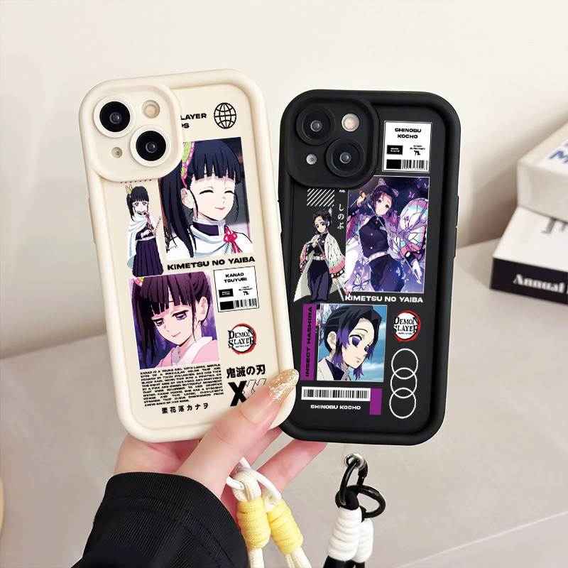 เคสสำหรับ Realme 11 4G 11 5G 11X 5G C67 5G V50s 5G Narzo 60X 5G เคสโทรศัพท์ตัวละครอนิเมะสายคล้องสามสีซิลิโคนกันกระแทก ราคา ถูกที่สุด ดีลบีเคเค แกลเลอรีภาพที่ 4