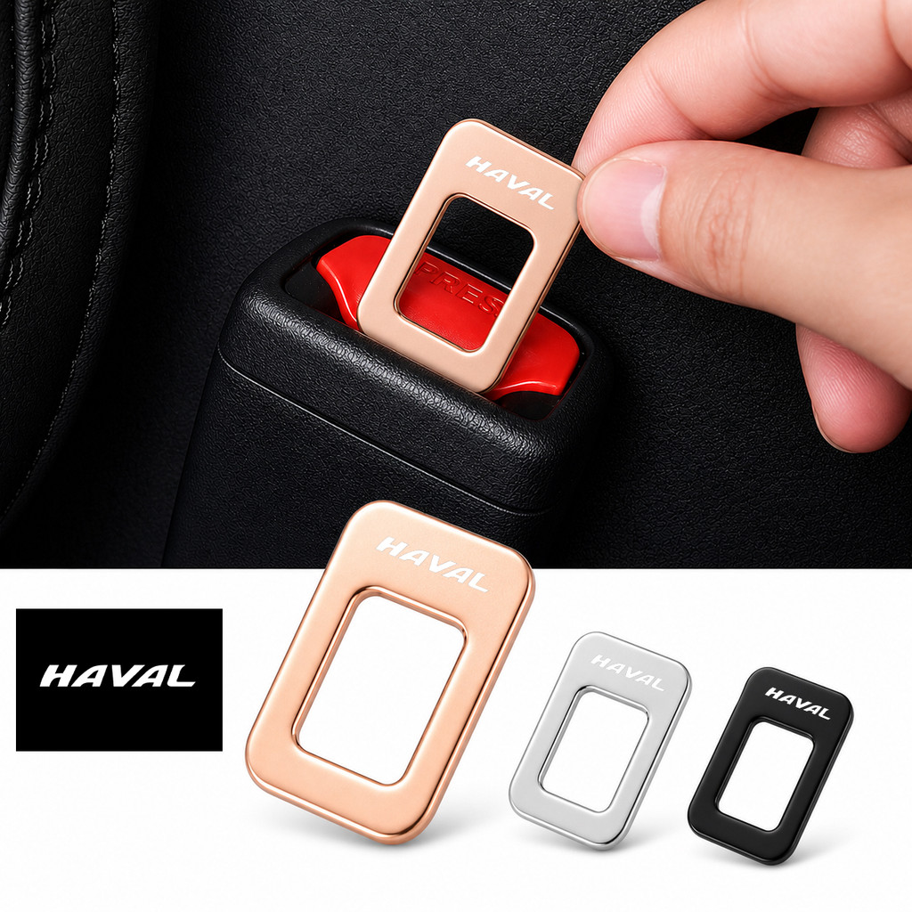 สําหรับ Haval โลหะซ่อนสัญลักษณ์ Seatbelt คลิปหัวเข็มขัด Anti Alarm Chime Silencer สําหรับ haval Joli