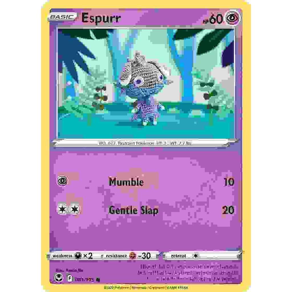 การ์ดโปเกมอน Espurr - 081/195 - Common Reverse Holo
