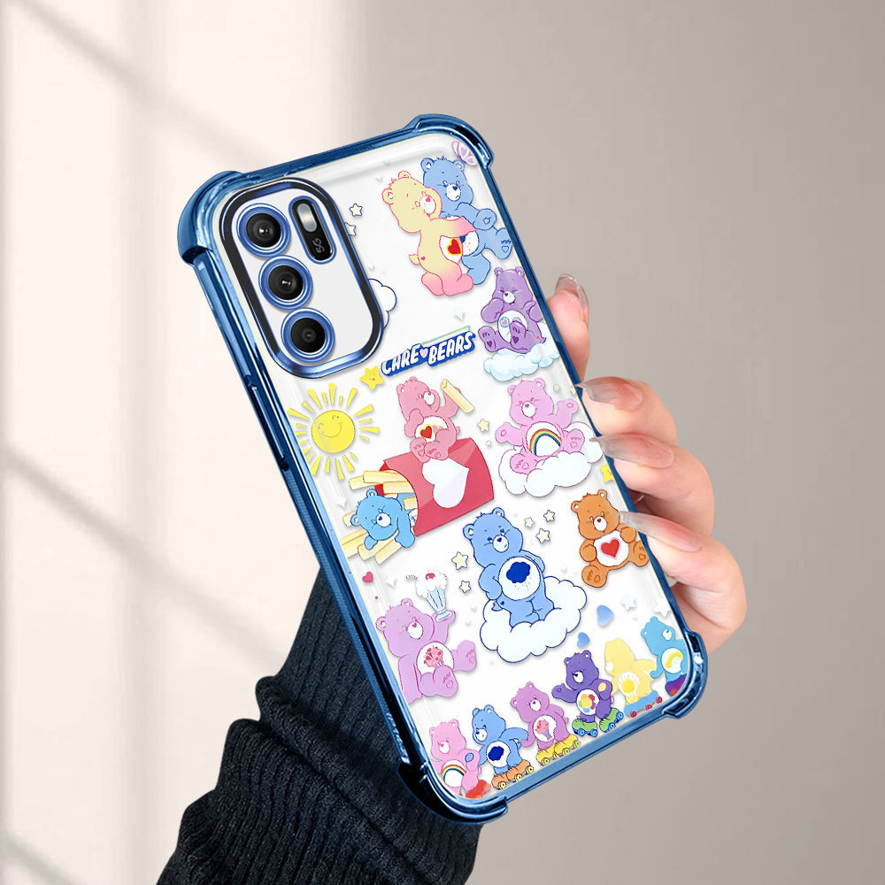 เคส กันมุม สำหรับ For OPPO Reno 6Z 5G เคสโทรศัพท์ เคสออปโป้ เคสนิ่ม Anti Drop โปร่งใส TPU Silicone Soft Shell FS2240