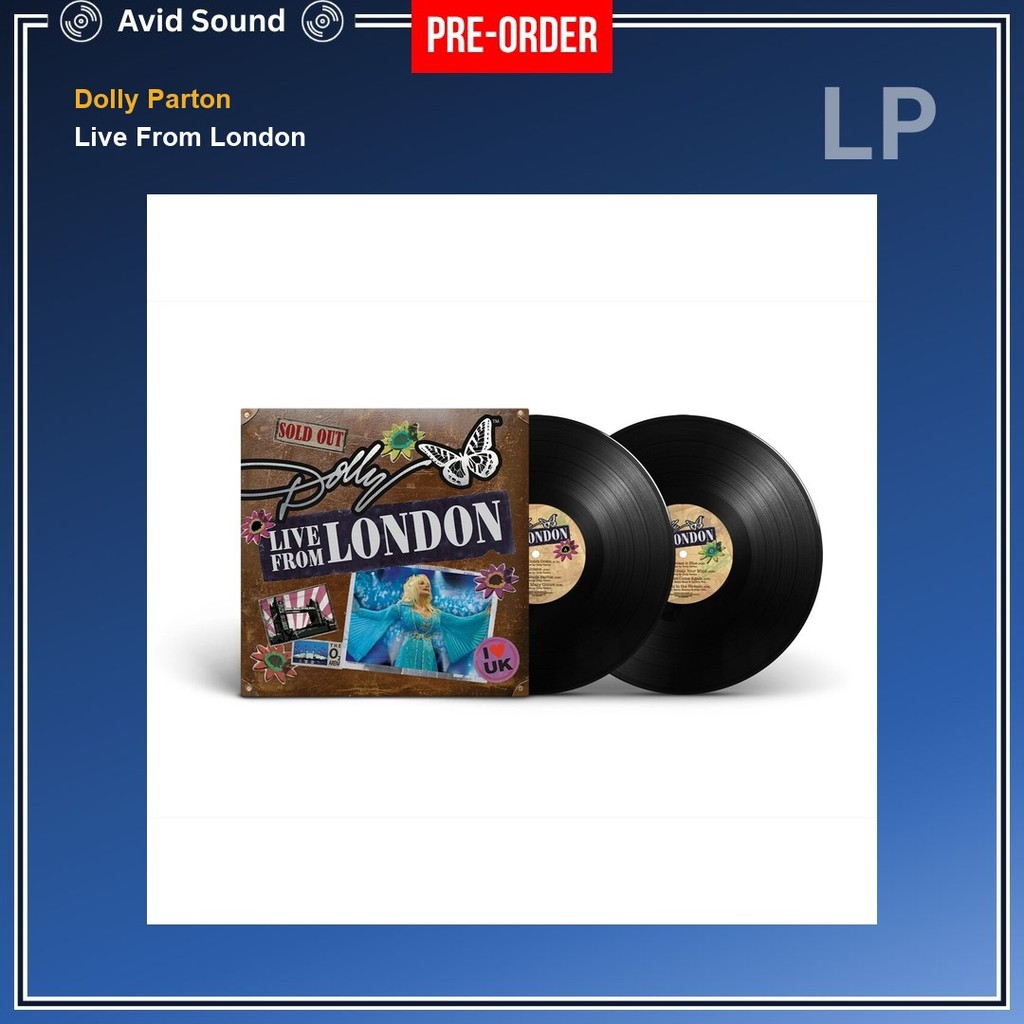 Pre-Order แผ่นเสียง Dolly Parton Live From London ใหม่ ซีล Dolly Parton Vinyl LP