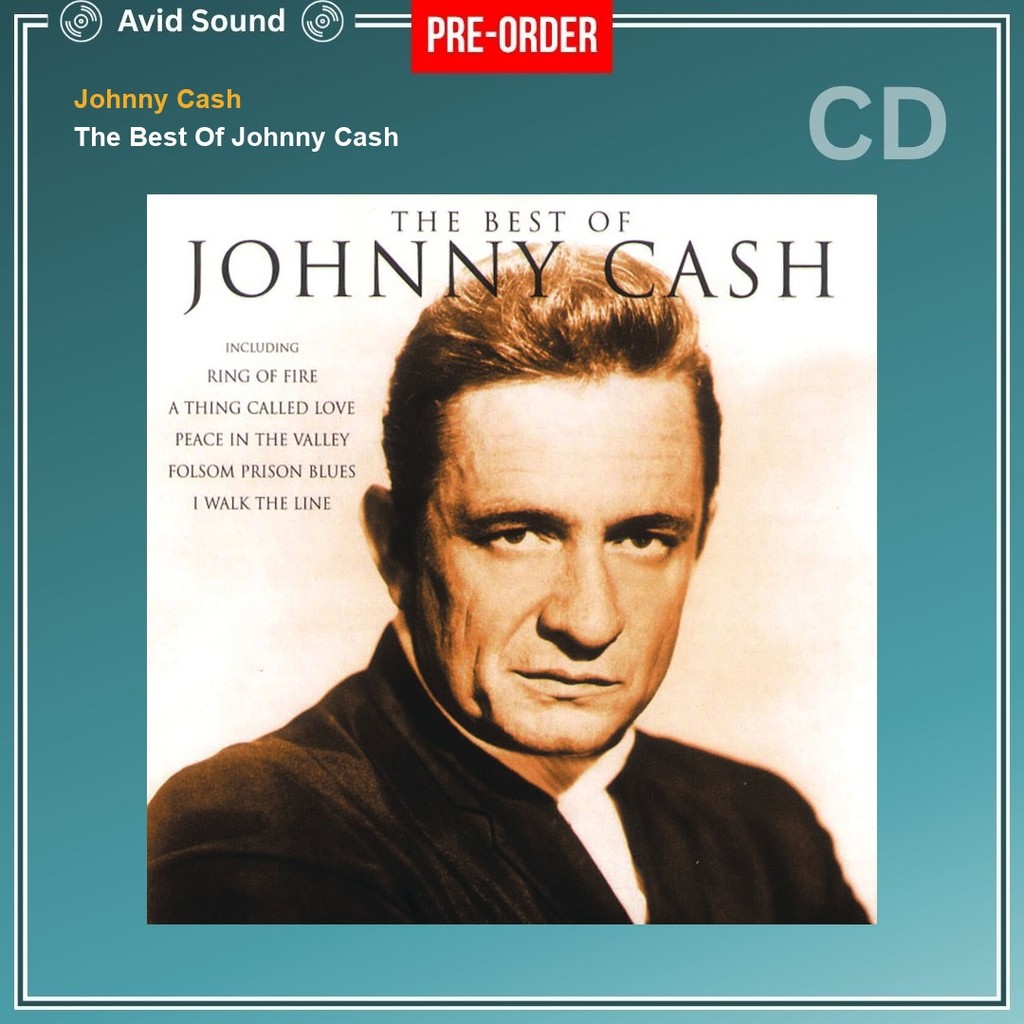 Pre-Order CD แผ่นซีดี Johnny Cash The Best Of Johnny Cash ใหม่ ซีล Johnny Cash CD