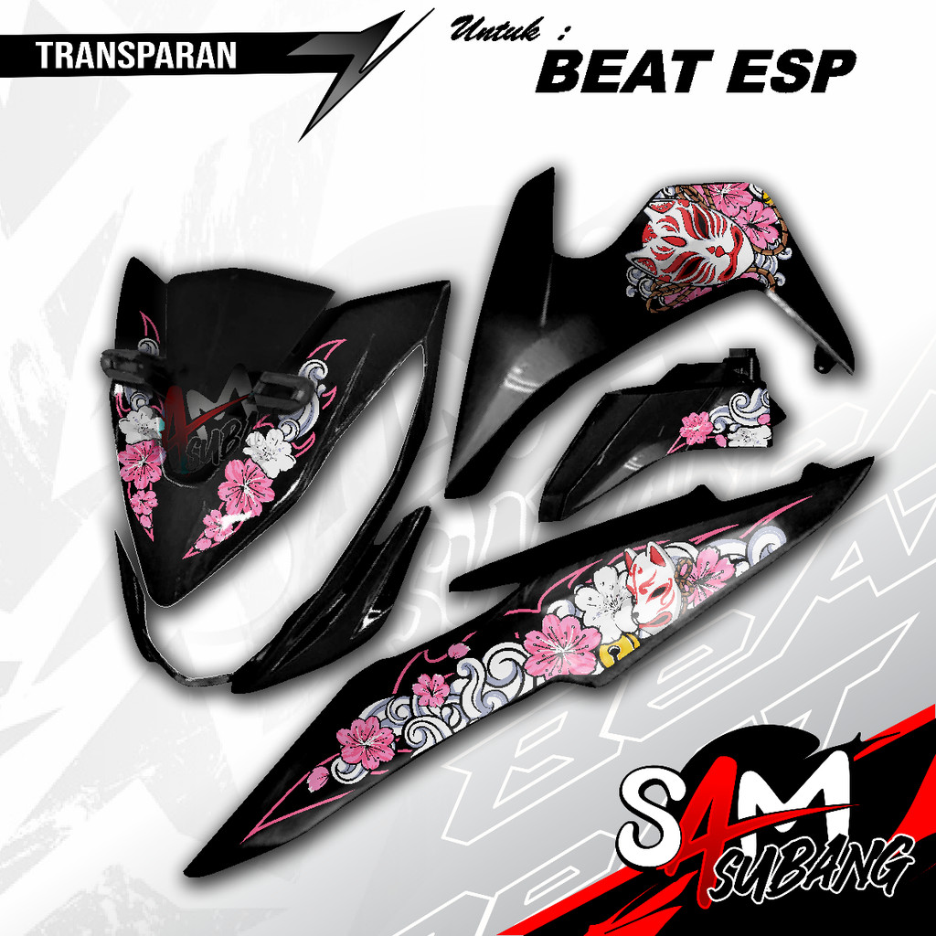 Striping Beat Esp Kitsune Mask โปร่งใส UV