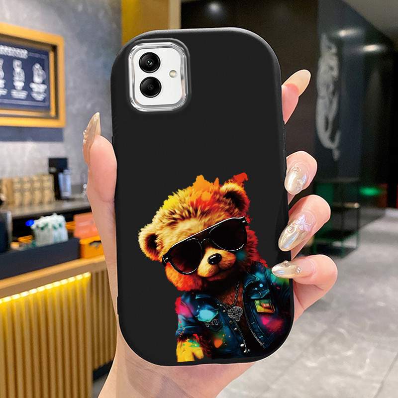 เคสสำหรับ Samsung Galaxy A04 M04 F04 A04E M13 5G เคสโทรศัพท์สุนัขกลมและอ้วนเสื้อแจ็กเก็ตผ้านุ่ม