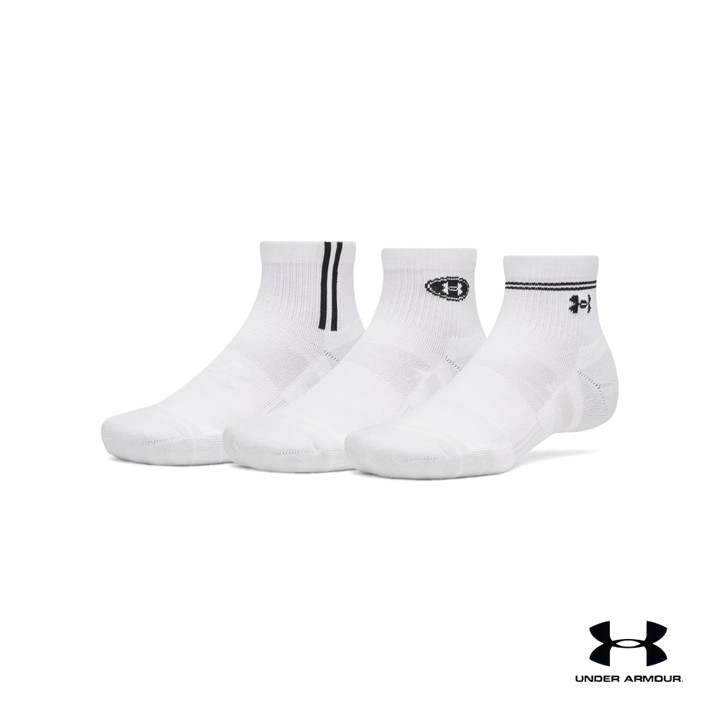 Under Armour ถุงเท้าหุ้มข้อแพ็ก 3 คู่ยูนิเซ็กส์ UA Performance Tech