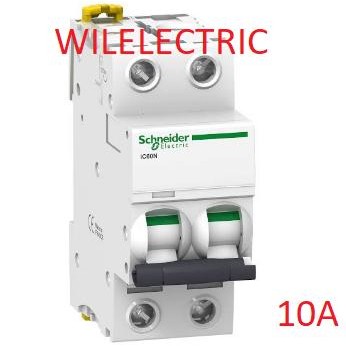 SCHNEIDER MCB IC60N 2P 10A 10 A 6KA A9F74210 เดิม