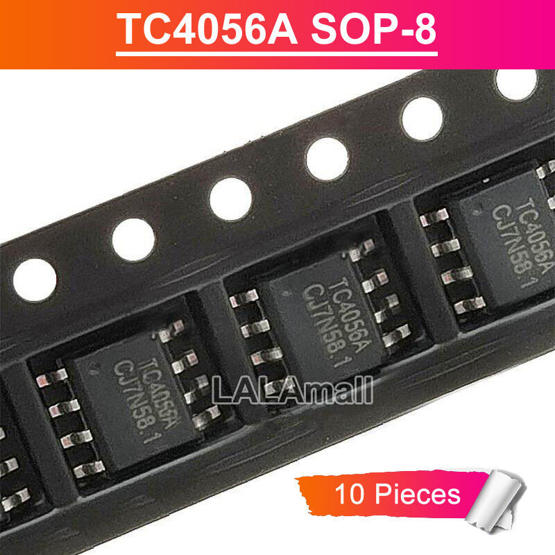 10pcs TC4056A SOP8 TC 4056 A 4056A SOP-8 SMD 1A ชิปเครื่องชาร์จ IC ใหม่เดิม