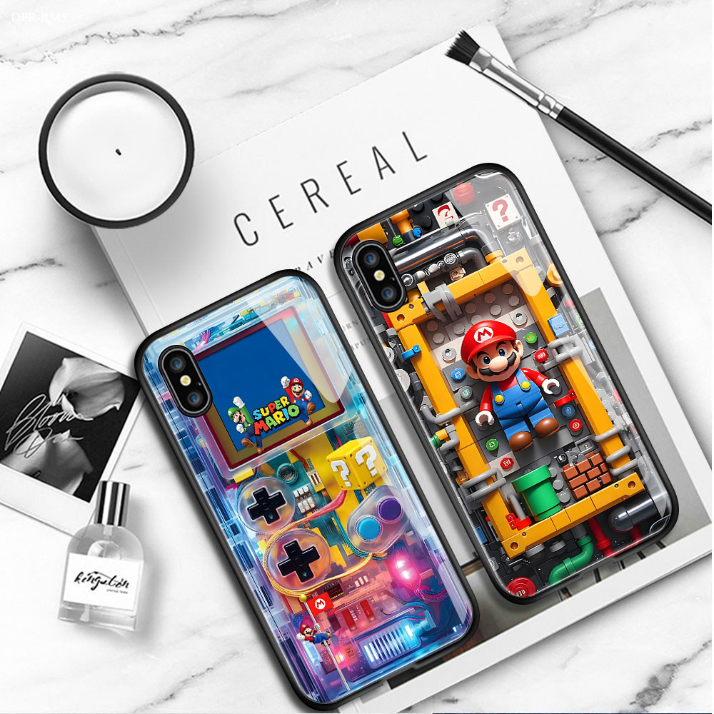เคส For Realme 9 8 7 6 5 7i 6i 5i 5S Narzo 50 Pro Plus 4G 5G เคสโทรศัพท์ เคสมือถือ เคสเรียวมี Phone Glass Case BLK