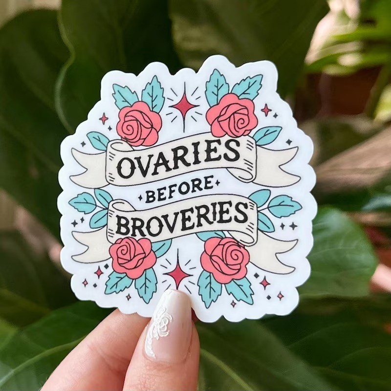 สติ๊กเกอร์กันน้ํา "Ovary ก่อนพี่น้อง" - สติ๊กเกอร์น่ารัก ซื้อจํานวนมากในราคาถูก M000306-4