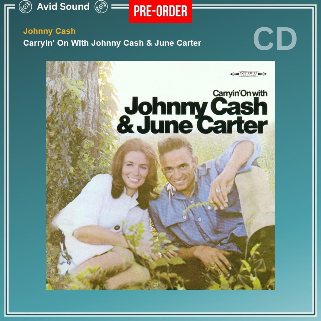 Pre-Order CD แผ่นซีดี Johnny Cash Carryin' On With Johnny Cash & June Carter ใหม่ ซีล Johnny Cash CD