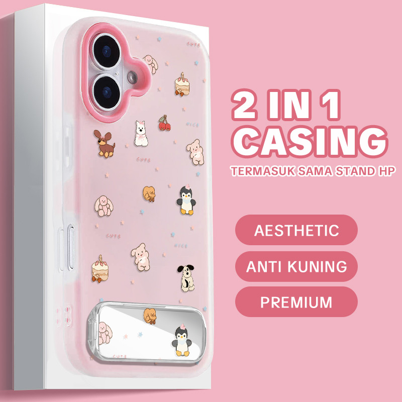 HP GANTUNGAN [Case+Stand] Vivo V70 Fe V60 Lite Y05 Y11D Y21D Y500 Z11 Y31D Pro T5 Z10R Y19S Pro Y400