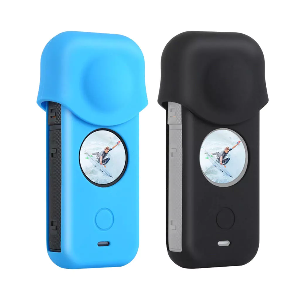 PULUZ เคสซิลิโคนกันฝุ่นพร้อมฝาครอบเลนส์สำหรับ Insta360 ONE X2 thumbnail 9
