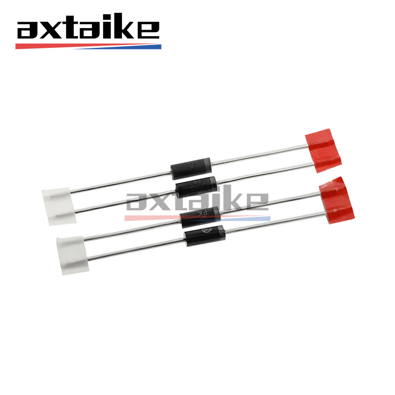 50PCS MUR1100 MBR1100 DO-41 1A 1000V MUR1100ERLG MUR1100EG 100V MBR1100RLG MBR1100G Schottky ไดโอด D