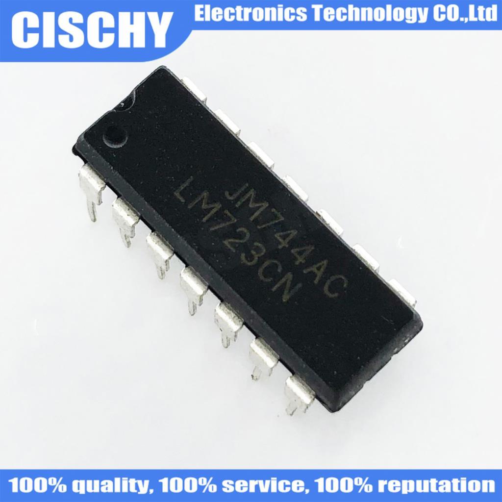 10 ชิ้น/ล็อต UC723L = LM723CN LM723 DIP-14 UA723 UA723CN DIP14 ในสต็อก