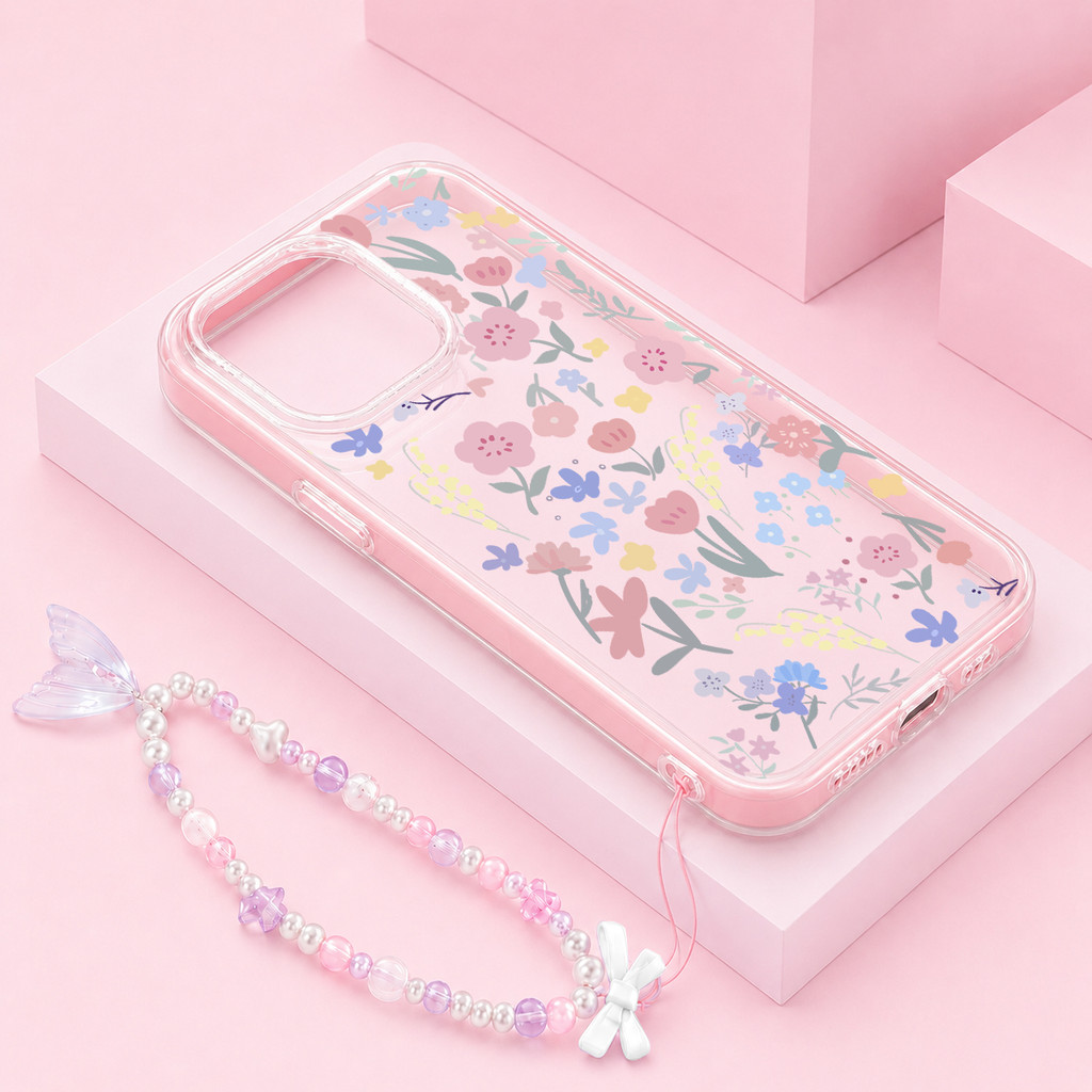 Flower [เคส Su Lu] Casing Realme Note 80 70 C85 Pro C75X Note 60 60X C85 5G C75 Cute Softcase Ck0624