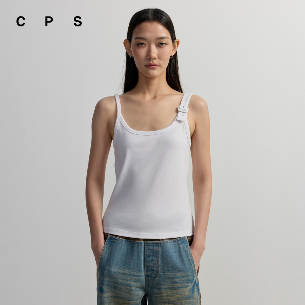 CPS เสื้อสายเดี่ยวสายเข็มขัด ผู้หญิง BUCKLE-STRAP CAMISOLE รุ่น C26WGWA007 (AW26#A3)