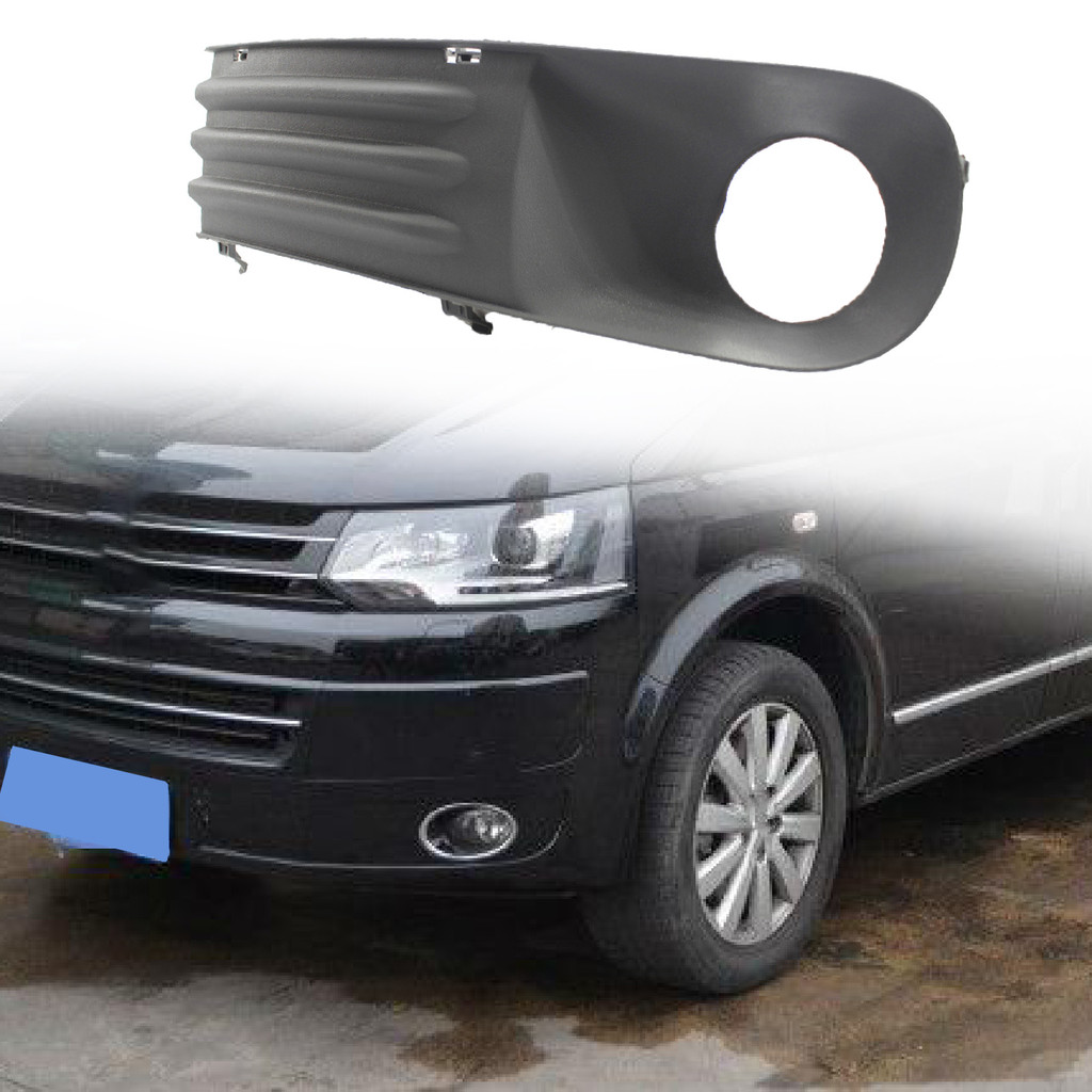 DE-Fog Light Grille ทนความร้อน Perfect Match สีดํา L/R ไฟตัดหมอกฝาครอบ 7H0807489บี 7ชม.0807490B สําห