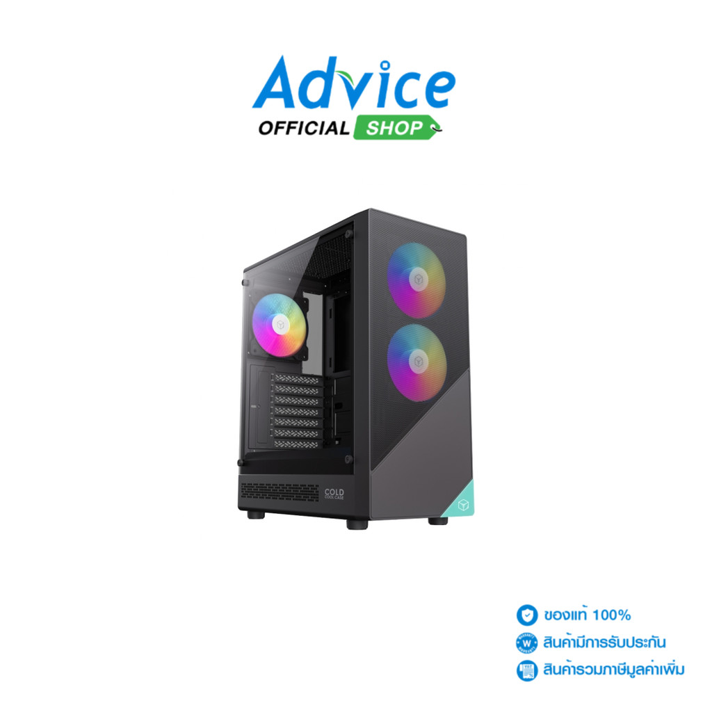 COLD COOL CASE ATX เคสคอมพิวเตอร์ CASE (NP) CE9 BLACK - A0183674