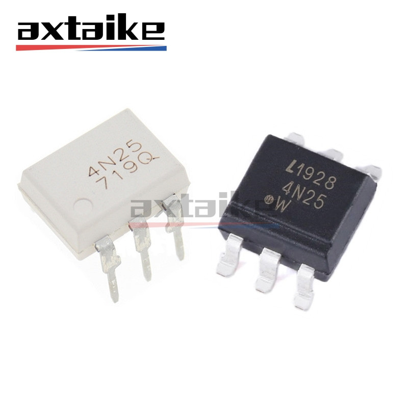 10PCS 4N25 4N25M 4N25SM 4N25SR2M LTV-4N25 4N25S-TA1 EL4N25 DIP SMD-6 วัตถุประสงค์ทั่วไปPhotopercoupl