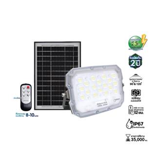 RACER สปอตไลท์ SOLAR VEGA 220 วัตต์ WARM WHITE สีขาว/เทา จัด…