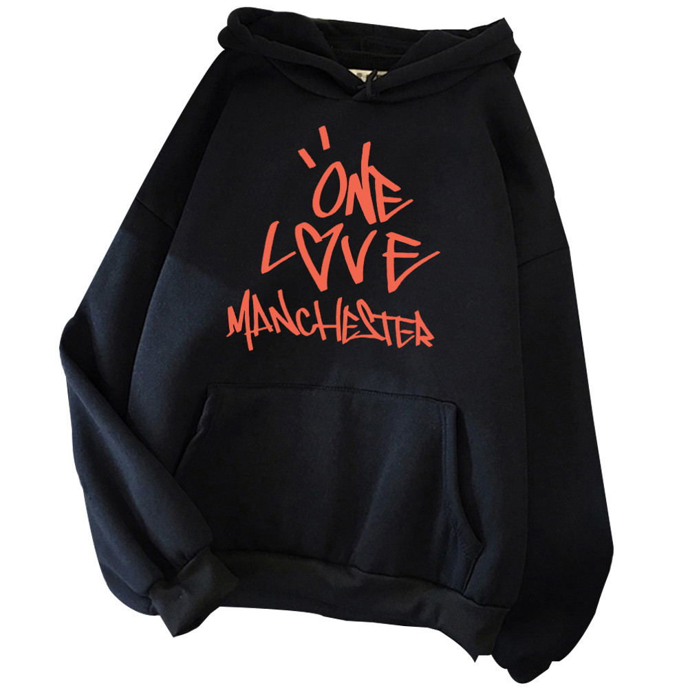 Ariana Grande One Love Manchester Hoodie Ariana Grande Fan Harajuku เสื้อแขนยาวขนาดใหญ่
