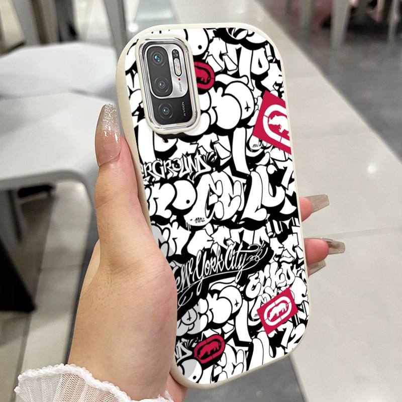 เคสสำหรับ Xiaomi Redmi Note 10 5G Note 10T 5G POCO M3 Pro 5G เคสโทรศัพท์นามธรรมกันกระแทกกลมและอ้วน
