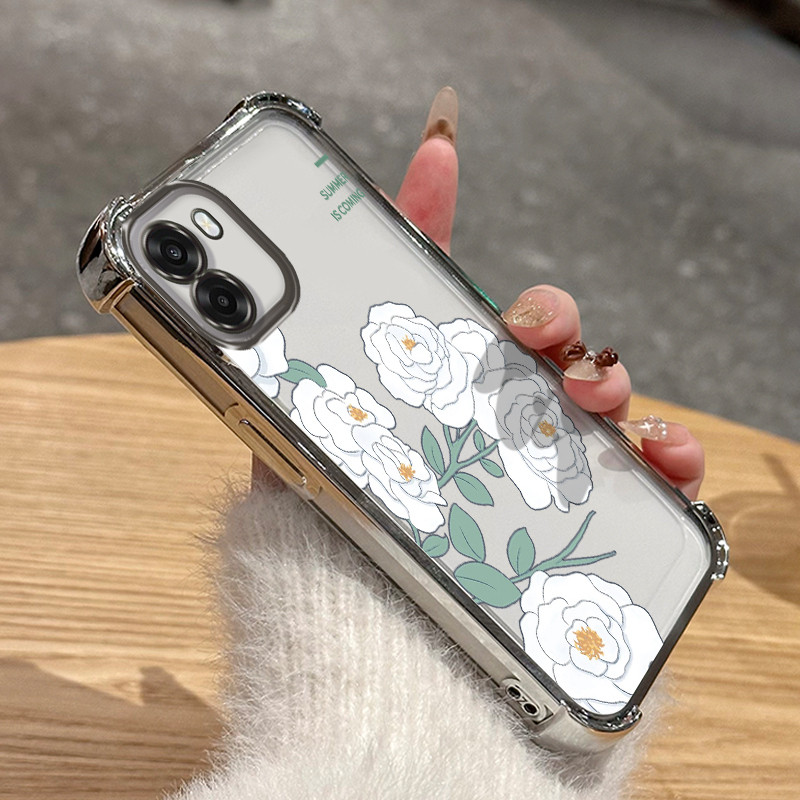 HP เคสโทรศัพท์สําหรับ OPPO A6 4G A6 5G A6X 5G A6T 5G A6T Pro A6C A6s A6K 5G K14 K14X 5G กรณีสีขาวคลา