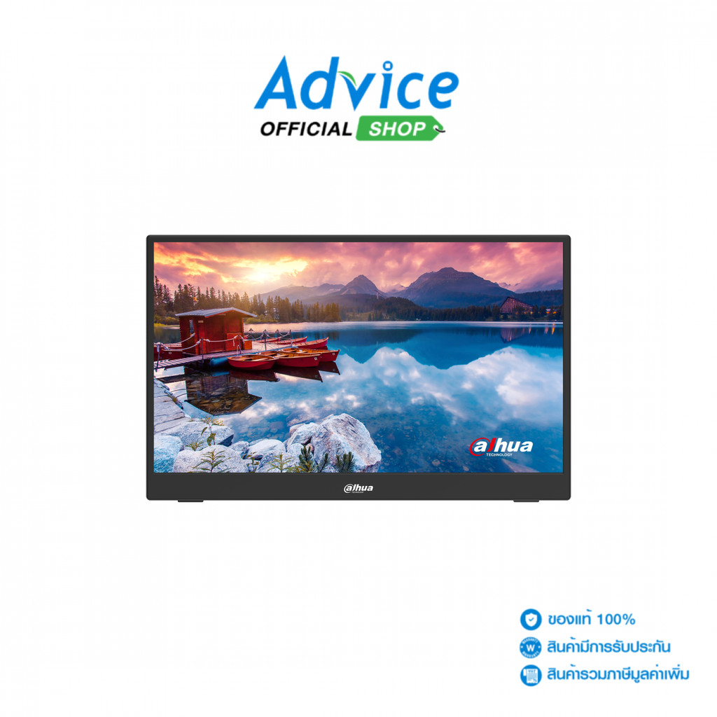 DAHUA จอคอมพิวเตอร์ MONITOR 15.6" FHD DHI-PM16-F201SDT PORTABLE (IPS, USB-C, HDMI) TOUCH SCREEN - A0