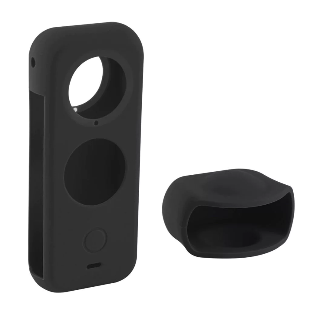 PULUZ เคสซิลิโคนกันฝุ่นพร้อมฝาครอบเลนส์สำหรับ Insta360 ONE X2