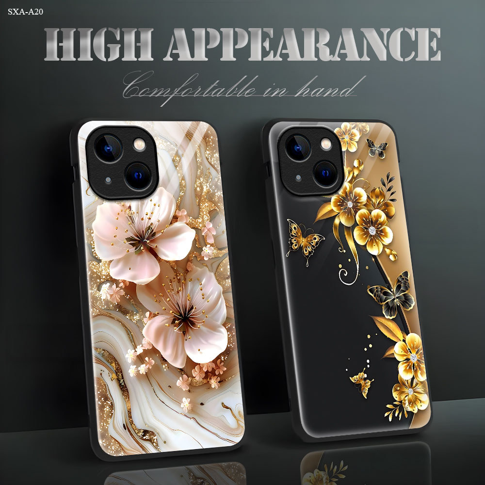 เคส For Samsung Galaxy A30 A30S A25 A24 A23 A22 A21S A20 A20S 4G 5G เคสโทรศัพท์ เคสซัมซุง เคสแข็ง Phone Glass Case BL