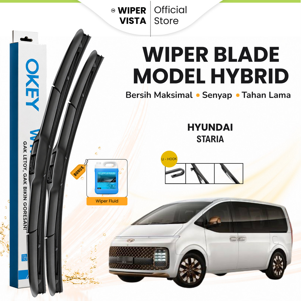 ที่ปัดน้ําฝนกระจกรถยนต์ Hyundai Staria Hybrid ฟรีของเหลว
