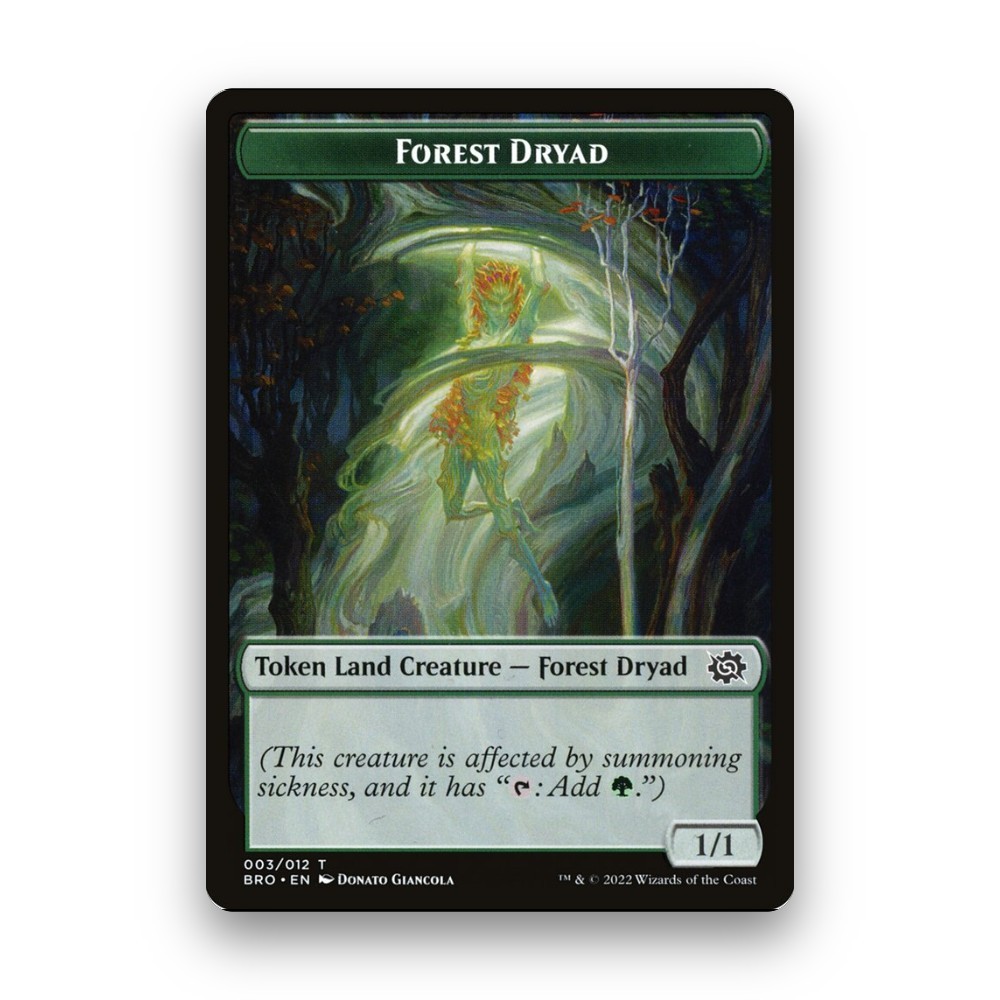 [MTG] Forest Dryad (Token) (#3) [TBRO] [LAND] [COMMON] | Magic the Gathering