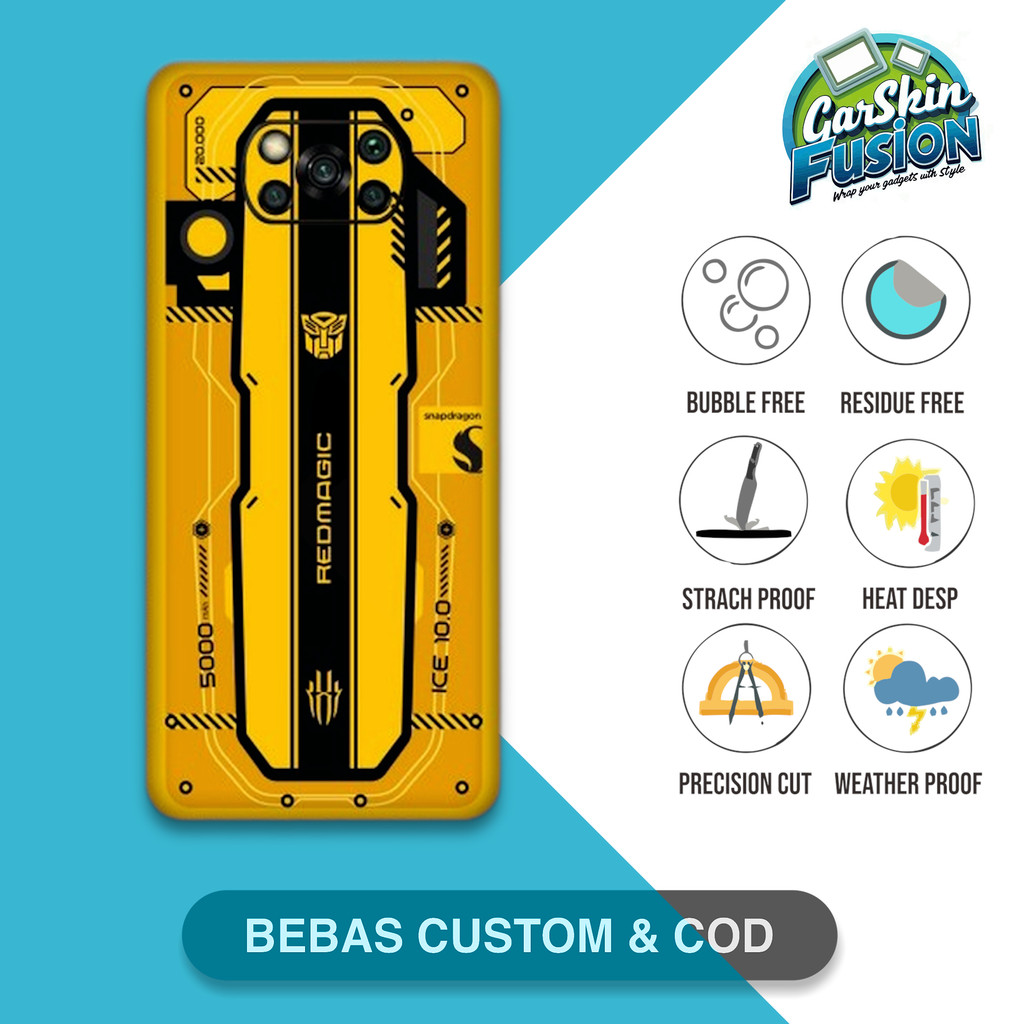 Garskin Skin Poco X3 Pro X3 Nfc Rnubia gaming เคสป้องกันรอยขีดข่วน | By Fusion Code - ujS