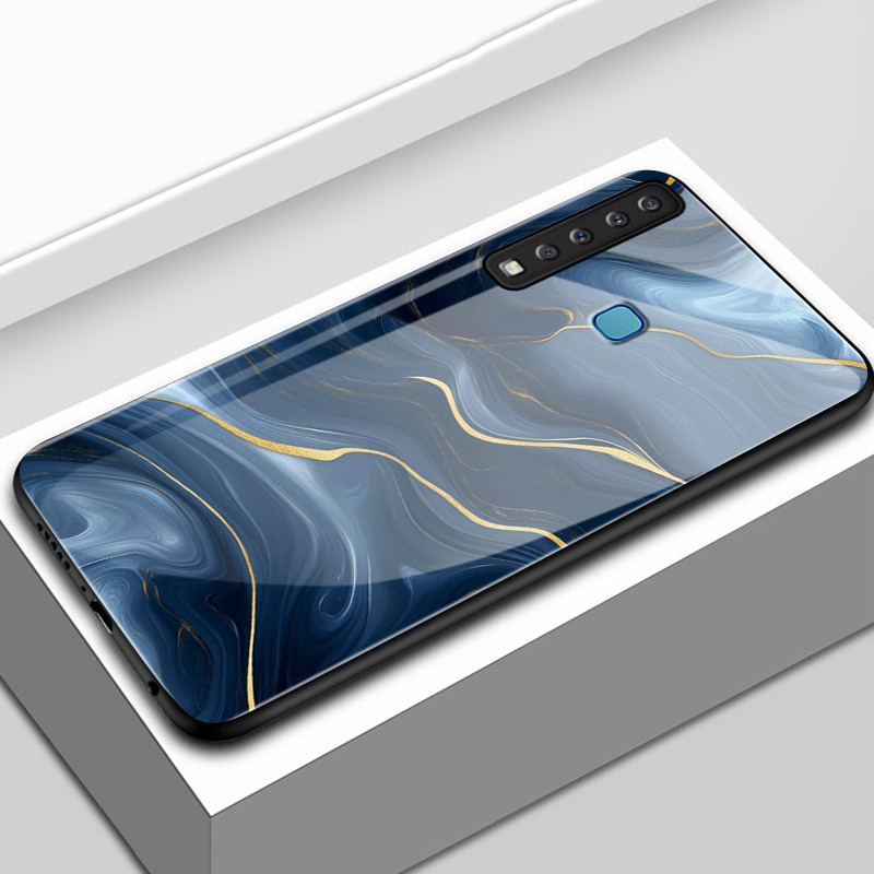 เคสสำหรับ Samsung A9 2018 A8+ 2018 เคสโทรศัพท์แบบใหม่เปลือกแก้วกันกระแทก