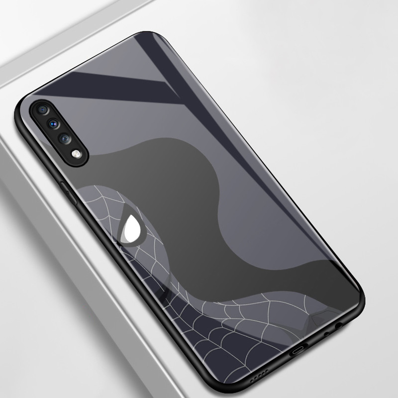 เคสสำหรับ Samsung A70 A70s A80 เคสโทรศัพท์วีรบุรุษการ์ตูนเปลือกแก้วกันกระแทก