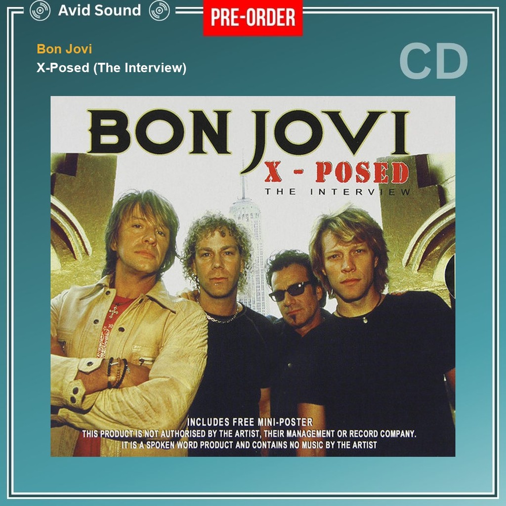Pre-Order CD แผ่นซีดี Bon Jovi X-Posed (The Interview) ใหม่ ซีล Bon Jovi CD