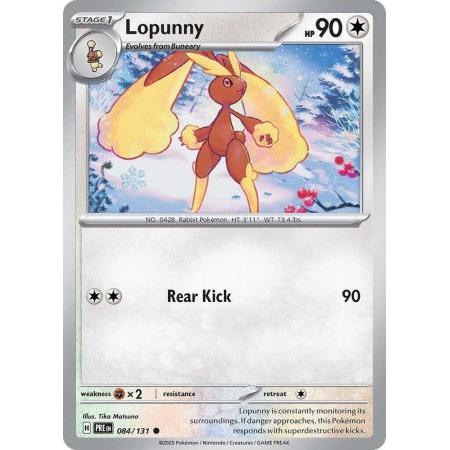 การ์ด Pokemon Lopunny - 084/131 - ทั่วไป