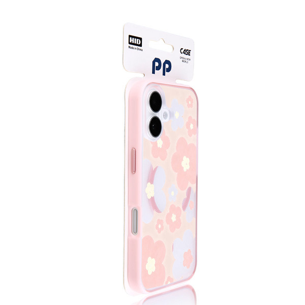2 In 1+Tail Curved Edge Flower Blush Large Case Hp Oppo Reno 16F 5G Reno16 Pro 5G A6C Reno 15F A6X A