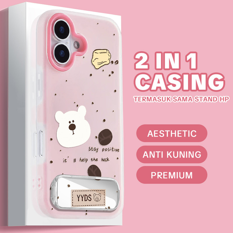 GANTUNGAN [Case+Stand] Vivo Y05e V70 Fe V60 Lite Y500 Z11 Y05 Y11D Y21D Y31D Pro Z10R Y400 Y19S Pro 
